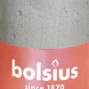 Bolsius stompkaars Rustiek Shine groen 30 uur D 5 H 10 cm