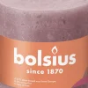 Bolsius stompkaars Rustiek Shine roze / grijs 62 uur D 10 H 10 cm