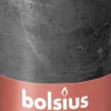 Bolsius stompkaars Rustiek Shine antraciet 60 uur D 6,8 H 13 cm