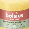 Bolsius stompkaars Rustiek Shine geel 35 uur D 6,8 H 8 cm