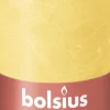 Bolsius stompkaars Rustiek Shine geel 60 uur D 6,8 H 13 cm