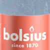Bolsius stompkaars Shine blauw 30 uur D 5 x H 10 cm