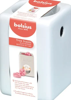 Bolsius wax geurbrander True Scents wit 8,2 x 8,2 x 12,4 cm