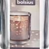 Bolsius waxinelichthouder Sparkle transparant 7,1 x 7,1 x 8,7 cm