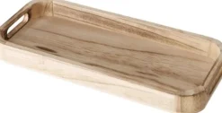 Boltze decoratieschaal Lapua naturel 50 x 20 x 3 cm