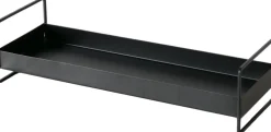 Boltze dienblad Wolga zwart 30,5 x 12 x 8 cm