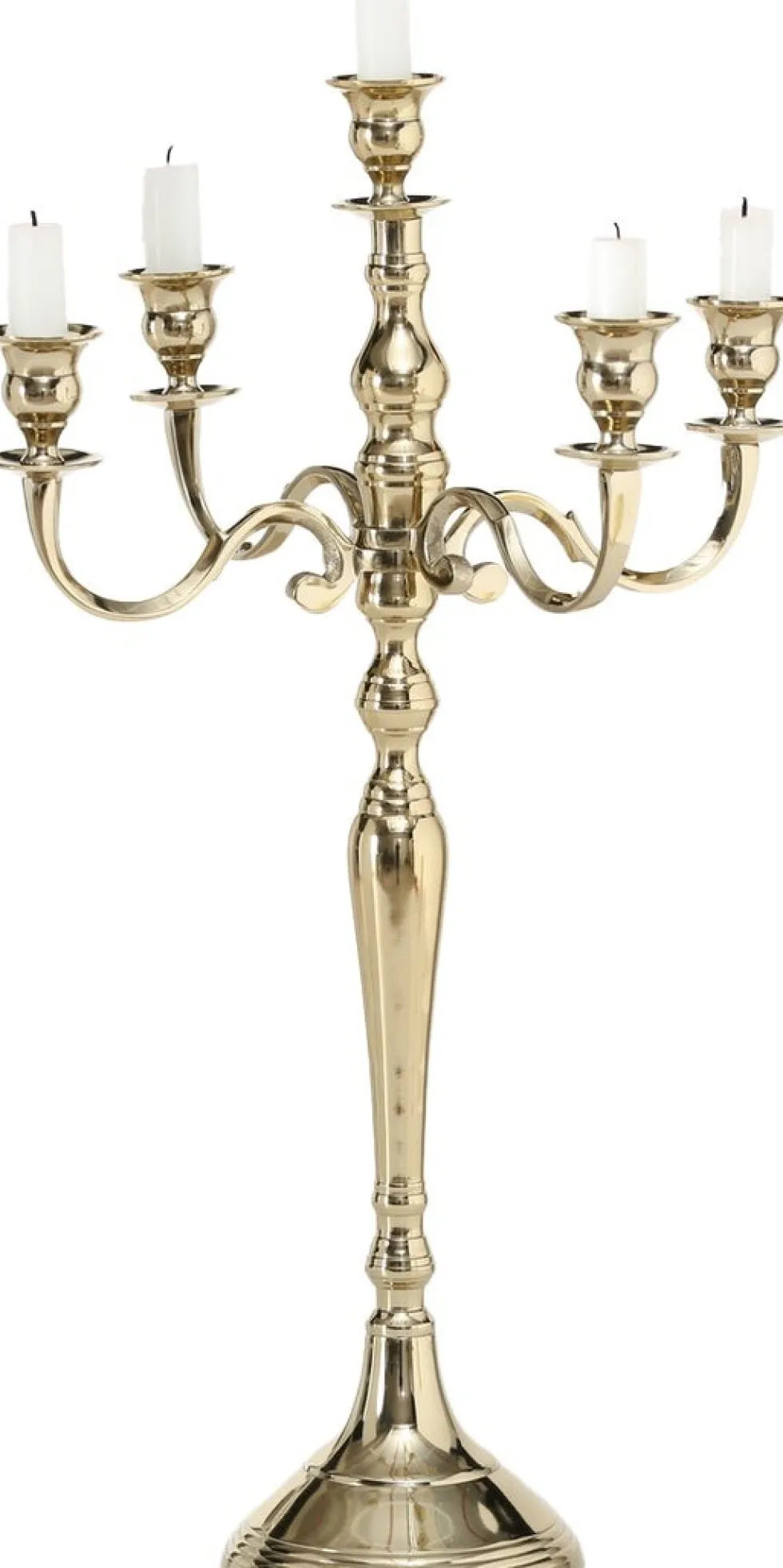 Boltze kandelaar Victoria goud D 37 H 63 cm