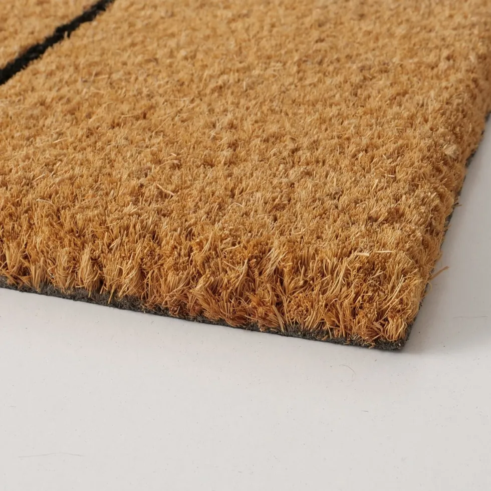 Boltze kokosmat Noelle kerstboom bruin 60 x 40 x 1,2 cm