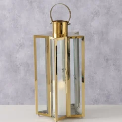 Boltze lantaarn Estrella goud 22 x 22 x 41,5 cm