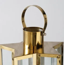 Boltze lantaarn Estrella goud 22 x 22 x 41,5 cm