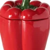 Boltze opbergblik Paprika rood D 14,5 H 19 cm