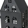 Boltze windlicht Dover zwart 15 x 13 x 35 cm