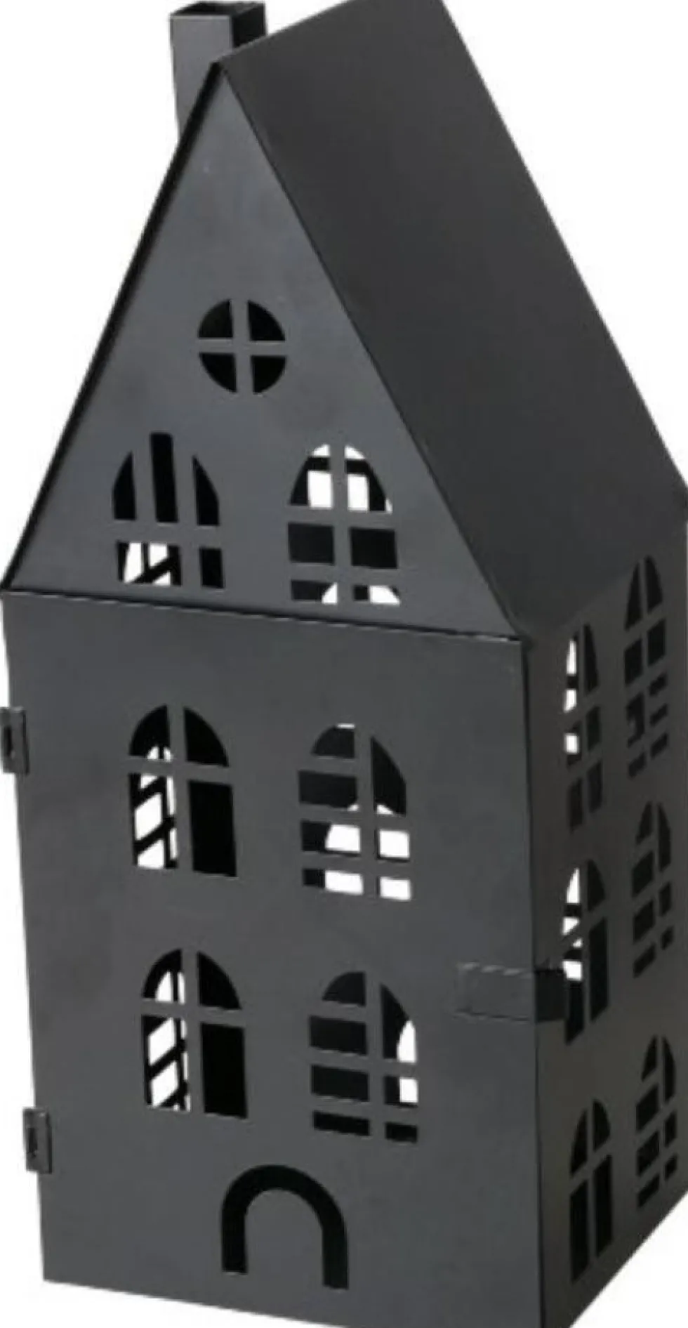 Boltze windlicht Dover zwart 15 x 13 x 35 cm