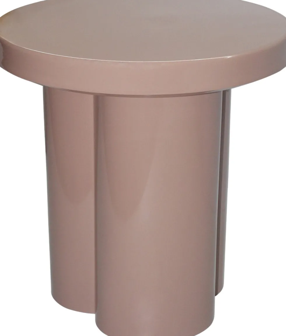 Brix bijzettafel Noa roze D 43 H 45 cm