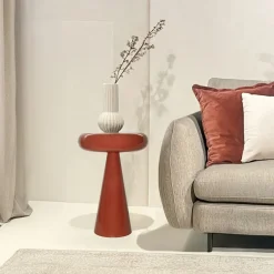 Brix bijzettafel Sam oranje D 36 H 57 cm