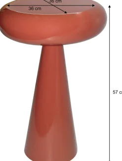 Brix bijzettafel Sam oranje D 36 H 57 cm