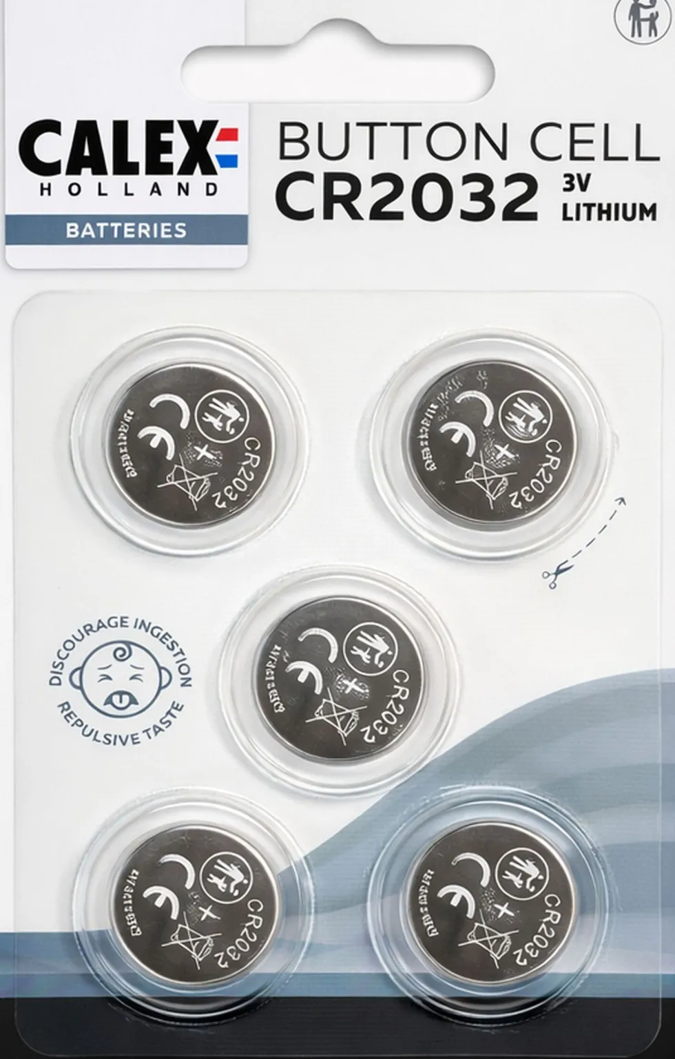 Calex CR2032 knoopcel batterij lithium 5 stuks
