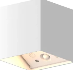 Calex wandlamp Falerna wit 8,5 x 8,5 x 8,8 cm 2 stuks