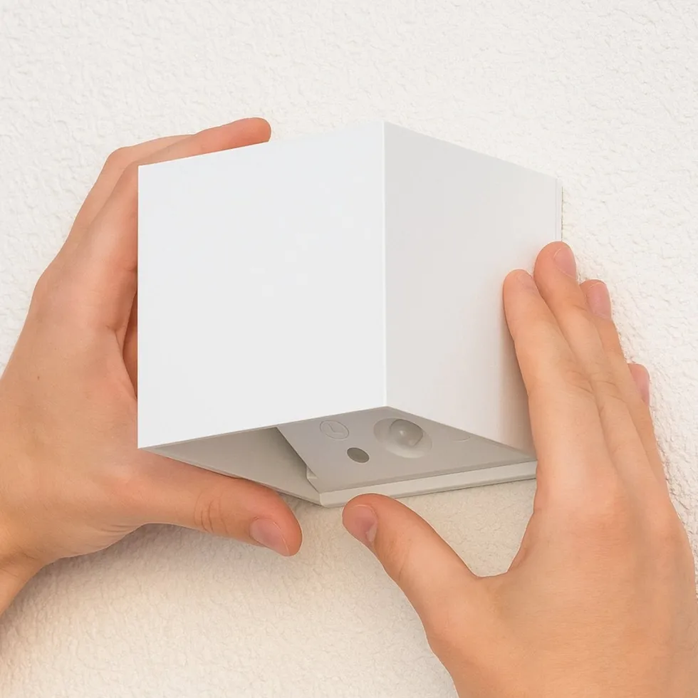 Calex wandlamp Falerna wit 8,5 x 8,5 x 8,8 cm 2 stuks
