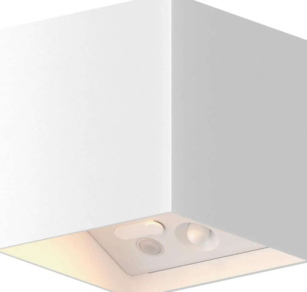 Calex wandlamp Falerna wit 8,5 x 8,5 x 8,8 cm 2 stuks