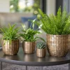 Capi Europe bloempot Blocks goud D 14 H 13 cm