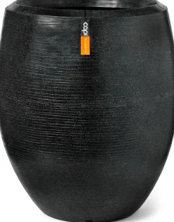 Capi Europe bloempot elegant deluxe Granite zwart D 63 H 75 cm