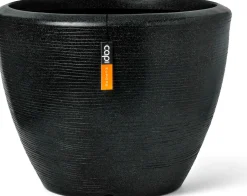 Capi Europe bloempot Granite zwart D 34 H 25 cm