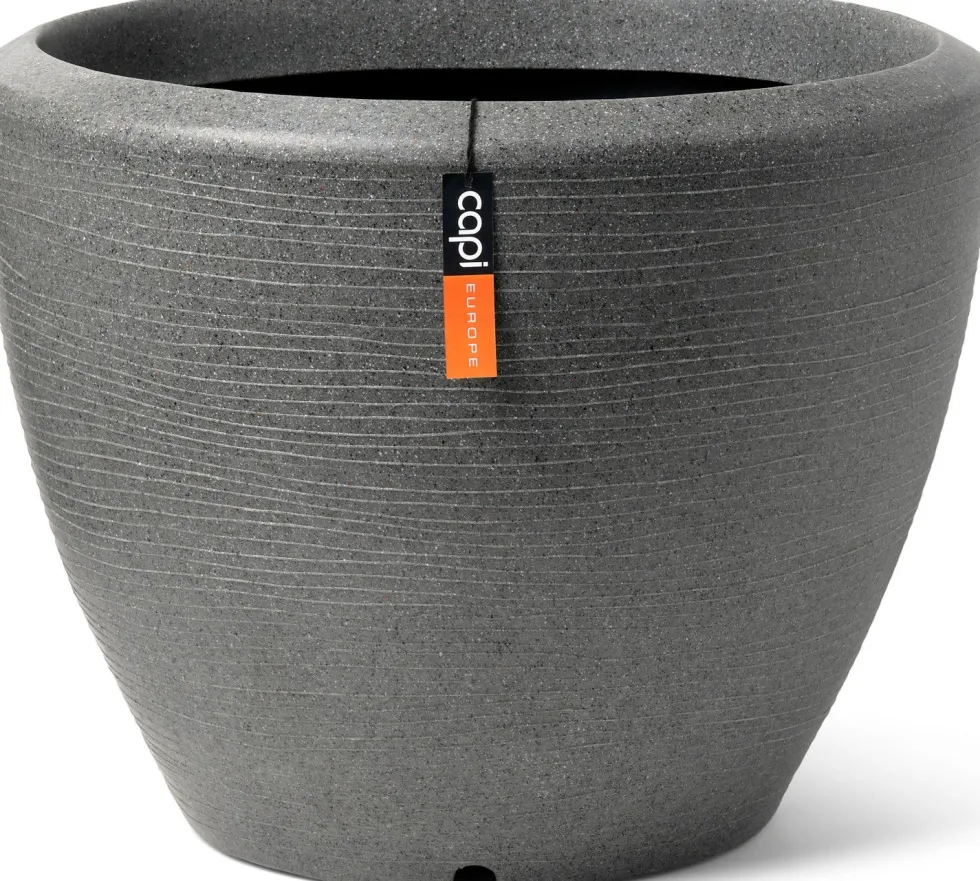 Capi Europe bloempot Granite antraciet D 48 H 35 cm