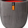 Capi Europe bloempot Groove antraciet D 43 H 41 cm