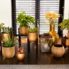 Capi Europe bloempot Groove bol goud D 21,5 H 18 cm