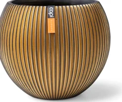 Capi Europe bloempot Groove bol goud D 21,5 H 18 cm