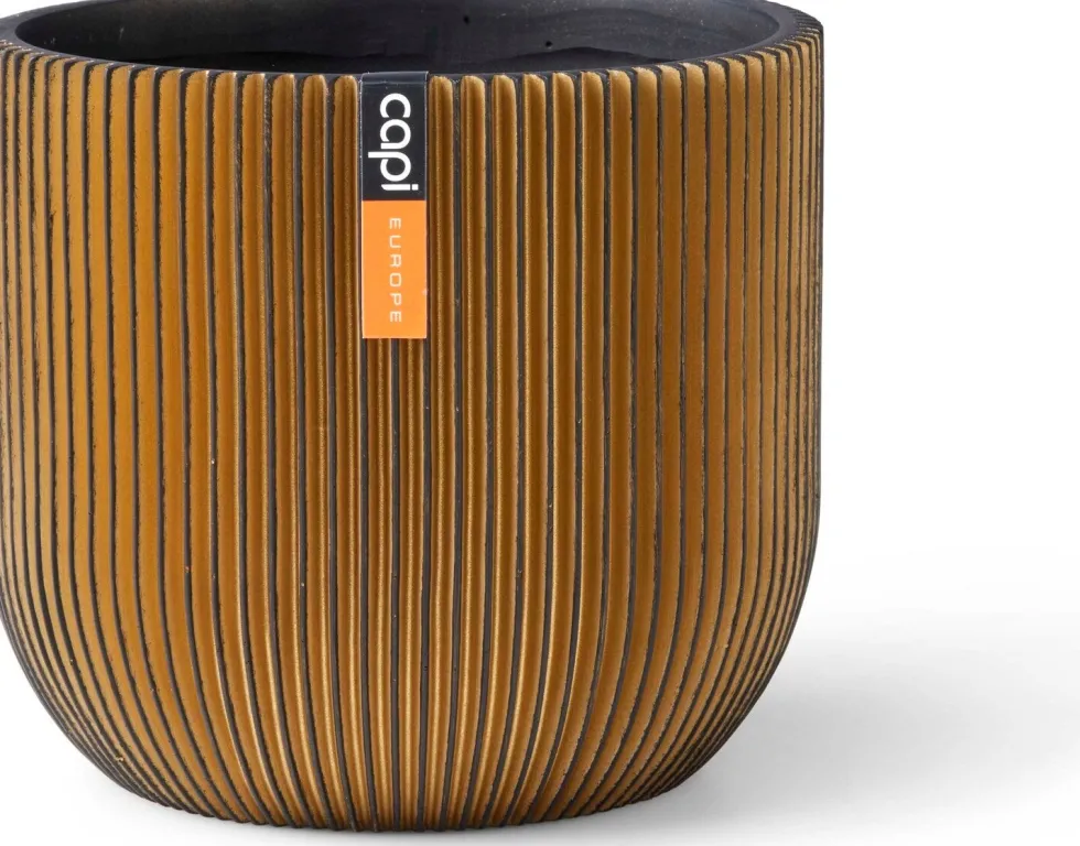 Capi Europe bloempot Groove goud D 7,5 H 7 cm