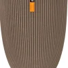 Capi Europe bloempot Groove taupe D 34 H 46 cm