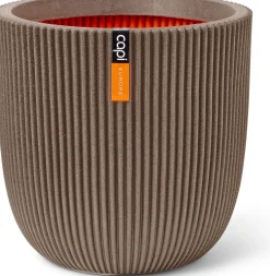 Capi Europe bloempot Groove taupe D 54 H 52 cm