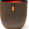 Capi Europe bloempot Groove zwart / goud D 43 H 41 cm