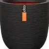 Capi Europe bloempot Nature-Rib zwart D 43 H 41 cm