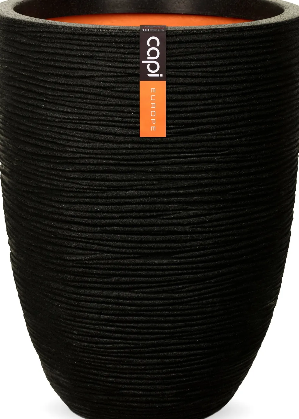 Capi Europe bloempot Nature-Rib zwart D 36 H 47 cm