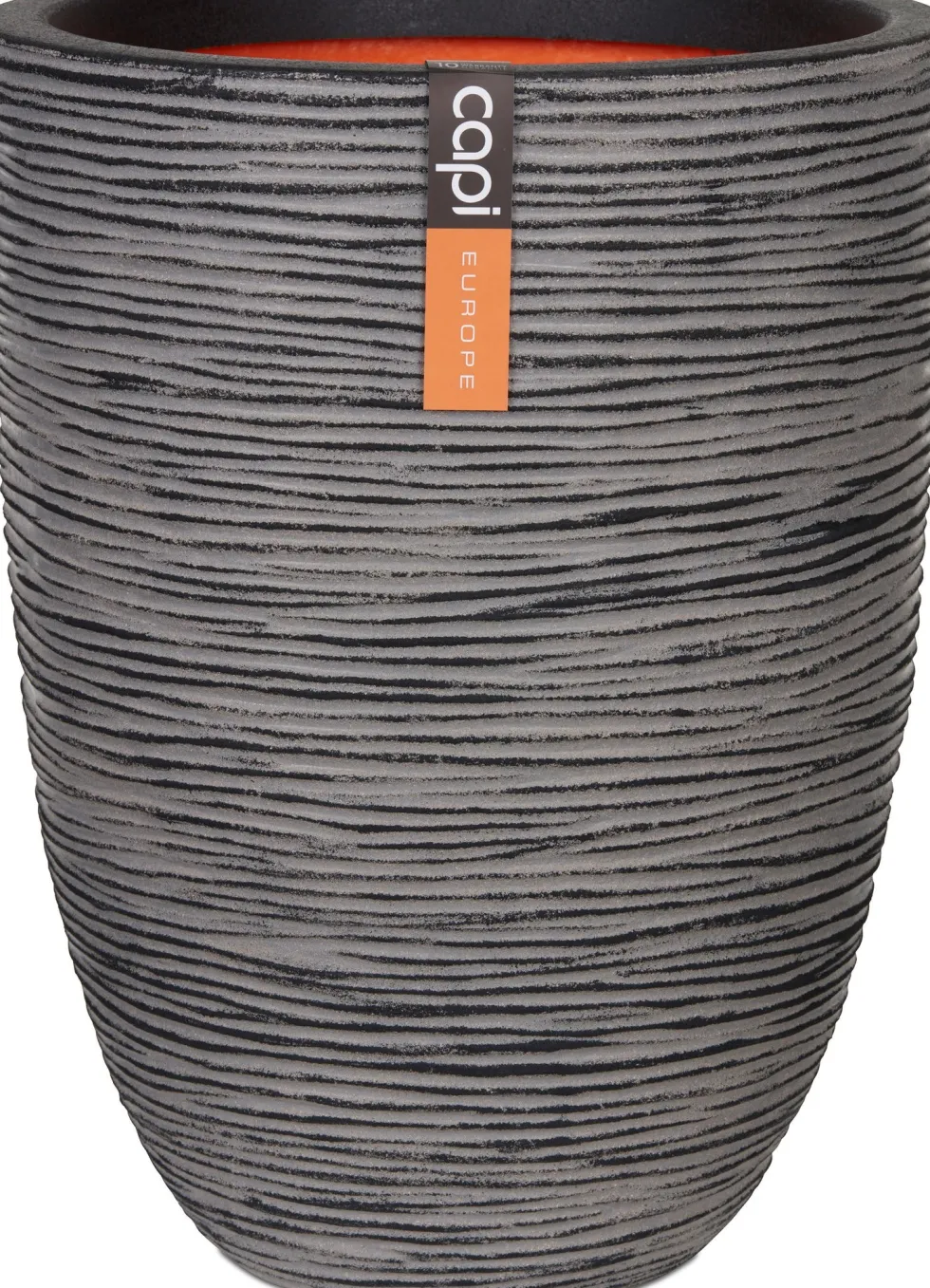 Capi Europe bloempot Nature Rib zwart / grijs D 36 H 47 cm