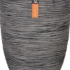 Capi Europe bloempot Nature-Rib antraciet D 46 H 58 cm