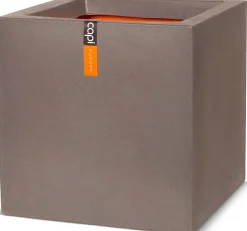 Capi Europe bloempot Smooth taupe 40 x 40 x 40 cm