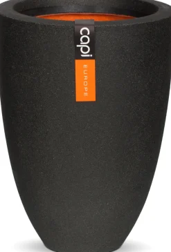 Capi Europe bloempot Urban Smooth zwart D 26 H 36 cm