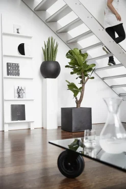 Capi Europe bloempot Urban Smooth zwart 30 x 30 x 30 cm
