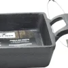 Cast Iron ovenschaal gietijzer zwart 12,8 x 12,8 x 3,3 cm