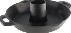 Cast Iron pan gietijzer met kiphouder zwart D 30 H 11,5 cm