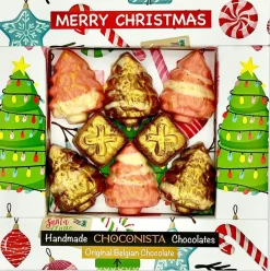 Choconista chocolade kerst uitdeeldoos 100 gr
