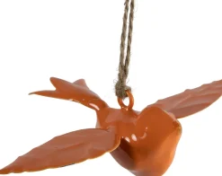 Countryfield beeld Chery vogel oranje 14 x 4 x 10 cm