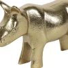 Countryfield beeld neushoorn Lando goud 18,5 x 6,5 x 11 cm