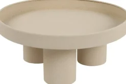 Countryfield decoratiebord op voet Cullen crème D 30 H 13 cm