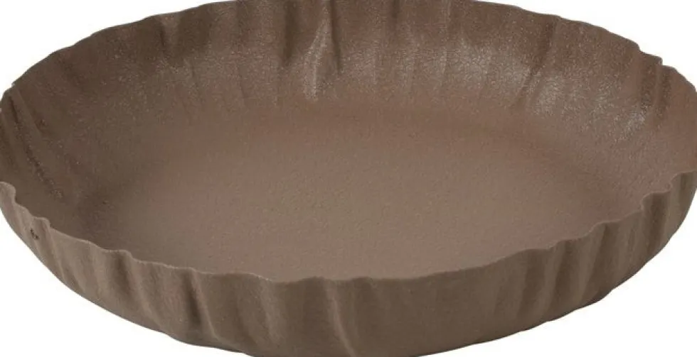 Countryfield decoratieschaal Dusan bruin D 34 H 6 cm