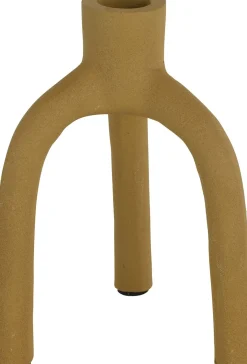 Countryfield kandelaar Aynor geel D 10,5 H 15,5 cm